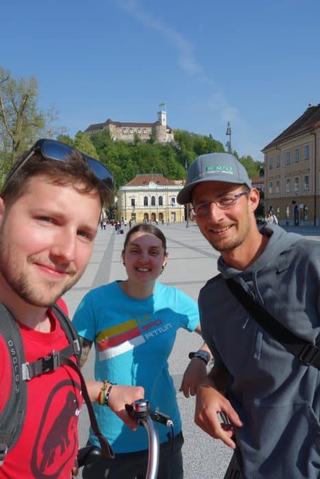 Touring the wonderfully green, friendly and alternative Ljubljana on a bike! Slovenia, watermelon bike tours, castle, alternative, off the beaten track, path, local guide, locals knowledge, 