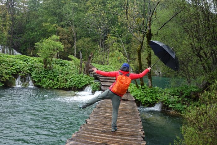 Exploring the otherworldly Plitvice Lakes, Croatia. How the rain became a blessing! when it is raining at plitvice lakes, how to get to plitvice lakes, where should I base myself for Plitvice lakes, nearest city to plitvice lakes, croatia, zadar, waterfalls, UNESCO, good base for plitvice lakes, weather, crowds, tips, 