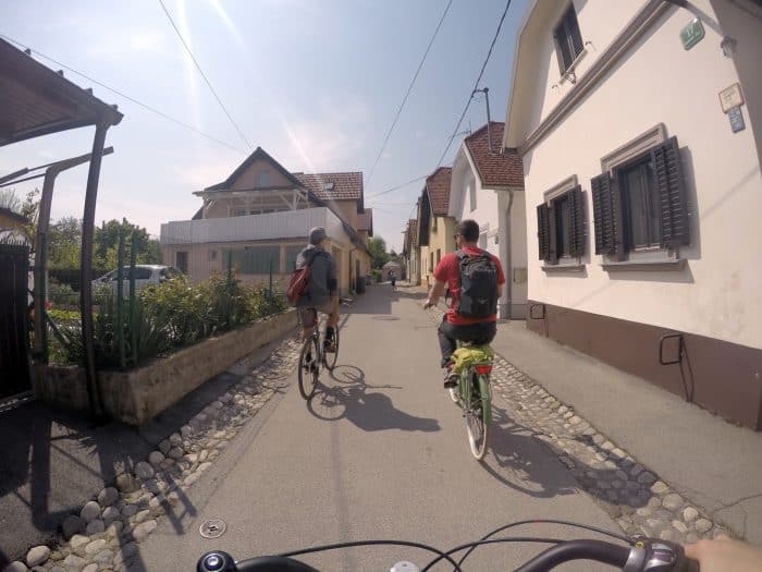 Touring the wonderfully green, friendly and alternative Ljubljana on a bike! Slovenia, watermelon bike tours, castle, alternative, off the beaten track, path, local guide, locals knowledge, 