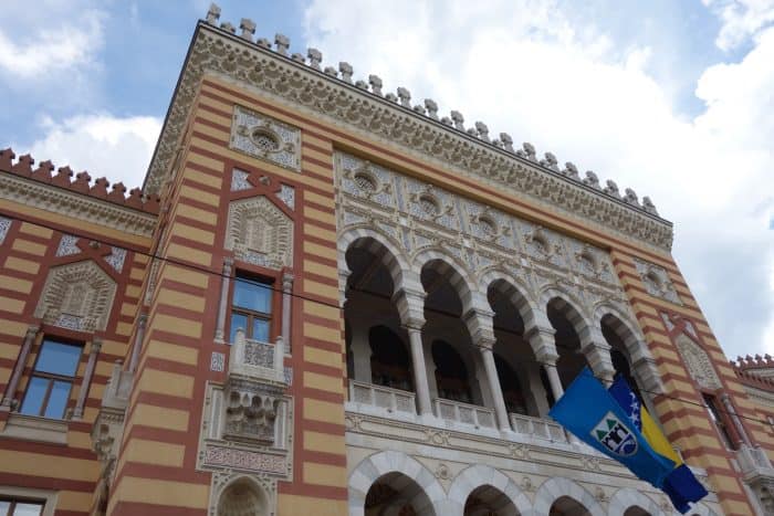 Guide to Sarajevo. The east meets west Bosnia capital that stole our hearts!, things to do in Sarajevo, Bosnia and Herzegovina, bobsleigh tracks, abandoned, urbex, city hall, franz ferdinand, tunnels, balkan war, balkans, bosnian war, Bazaar, Turkish Quarter, Bascarsija, Gazi Husrev-Beg's Bezistan, Sebilj Fountain, Srebrenica Genocide Exhibition, Gallery 11/07/95, Burek at Saç, 