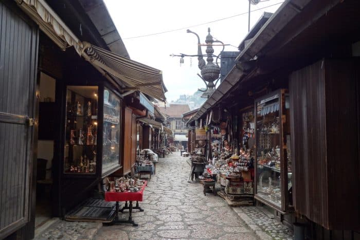 Guide to Sarajevo. The east meets west Bosnia capital that stole our hearts!, things to do in Sarajevo, Bosnia and Herzegovina, bobsleigh tracks, abandoned, urbex, city hall, franz ferdinand, tunnels, balkan war, balkans, bosnian war, Bazaar, Turkish Quarter, Bascarsija, Gazi Husrev-Beg's Bezistan, Sebilj Fountain, Srebrenica Genocide Exhibition, Gallery 11/07/95, Burek at Saç, 