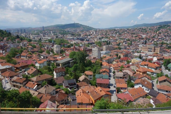 Guide to Sarajevo. The east meets west Bosnia capital that stole our hearts!, things to do in Sarajevo, Bosnia and Herzegovina, bobsleigh tracks, abandoned, urbex, city hall, franz ferdinand, tunnels, balkan war, balkans, bosnian war, Bazaar, Turkish Quarter, Bascarsija, Gazi Husrev-Beg's Bezistan, Sebilj Fountain, Srebrenica Genocide Exhibition, Gallery 11/07/95, Burek at Saç, 
