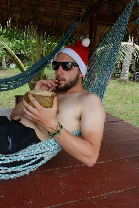 Christmas On The Beach In Cambodia 13 Christmas in Cambodia, Christmas on a beach, kampot, kep, rabbit island, Koh tonsay, Christmas in Asia, Christmas Cambodia,Koh Tonsay Cambodia, Spending Christmas on the beach: A day of adventure to find paradise on a Cambodian Island for a different type of celebration, Beach, abroad, Cambodia, Kep, Kampot, Siem Reap, Angkor Wat, Adventure, Beach, sea, swim, island, Koh, rabbit island, Koh Tonsay, bungalow, bungalow on the beach, drinking from a coconut, Santa, hot Christmas, Christmas in Southeast Asia,