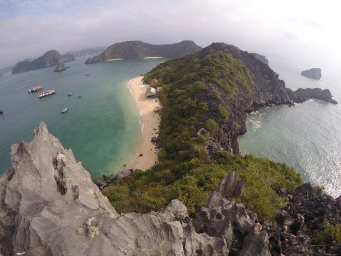 Heading to Cat Ba island and doing amazing Ha Long bay on a backpacker budget, Ha Long Bay Vietnam, Ha Long bay cruise, Ha Long bay tours, Ha Long bay trip, Halong bay, Kayak, cheap, budget, from Hanoi, Ha Long bay without a tour, Money island, hike, monkeys, beach, swim, karst, mountain, Cat Ba Vietnam, Cat Ba Island, Cat ba hotel, Cat Ba island Vietnam