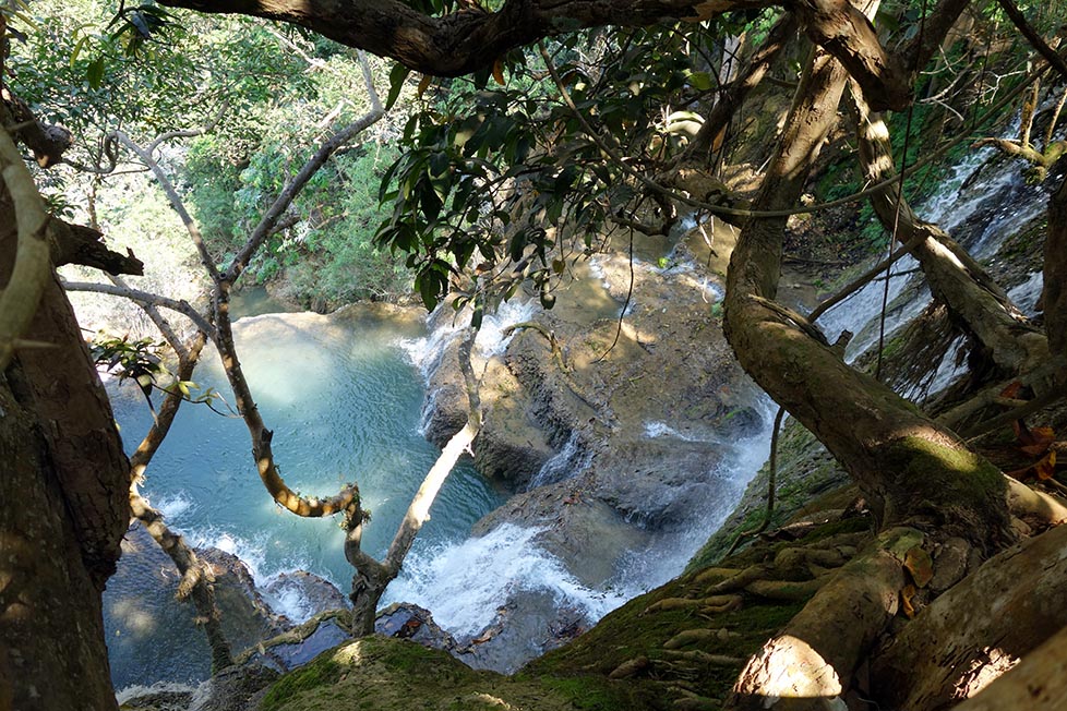 kuang si waterfall luang prabang laos tour adventure how to visit top view