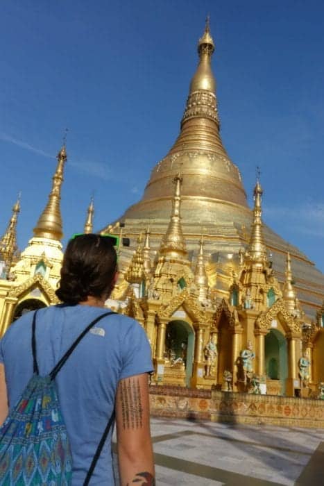 Strolling around the awe inspiring Shwedagon pagoda, Yangon, Myanmar, Burma, shwedagon paya, Bagan, Inle, Buddhism, monk, What to wear at the Shwedagon pagoda, cost, Burma tours, 