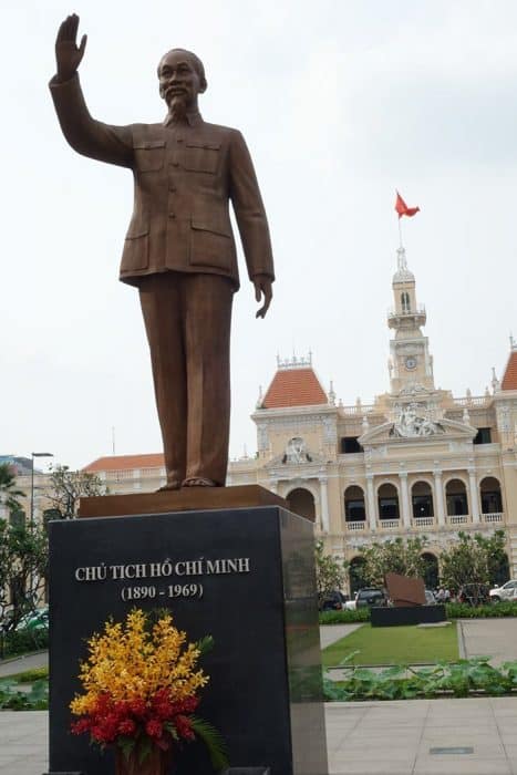 things to do in Ho Chi Minh City, Saigon, things to see, war, war remnants, independence palace, statue, notre dame cathedral, tank, tunnels, helicopter, vietnam, north vietnam, American army, fall of Saigon, motorbikes, scooters, off the beaten track, off the beaten path, different things to see, propaganda, hammer and sickle, 