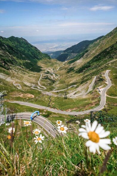 The Transfagarasan Highway near Brasov, Romania