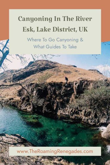 Canyoning in the crystal clear waters of the Esk in the Lake District