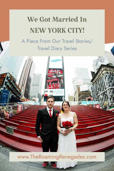We got Married in NEW YORK CITY!