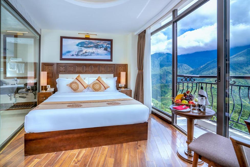 A room with a view in Sapa Relax hotel and Spa in Sapa, Vietnam