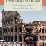 Cheap ways to travel to Europe cover image. Pinterest