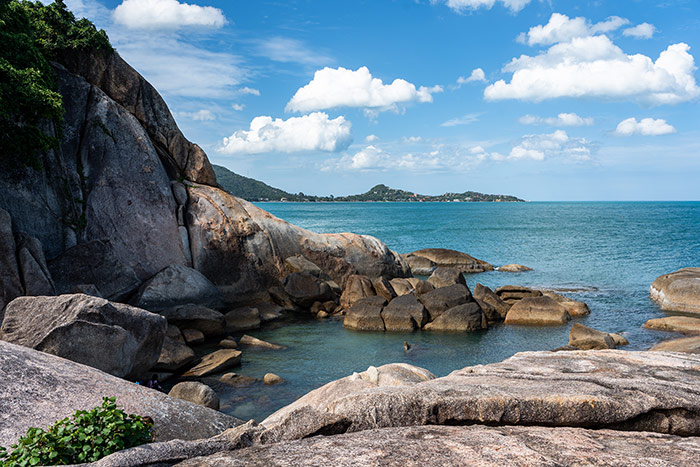 southeast asia thailand koh samui beach coast rocks
