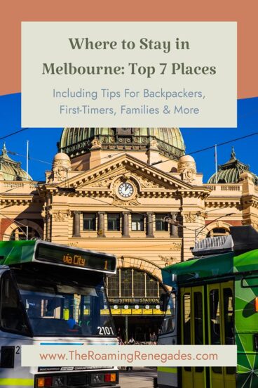 Best areas to stay in Melbourne pinterest image