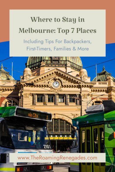 Best areas to stay in Melbourne pinterest image